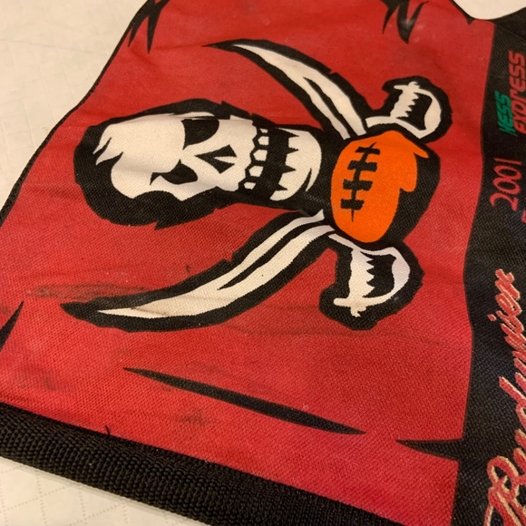 Vintage Tampa Bay Buccaneers Budweiser Hess Express 2001 Car Mount Flag - Picture 13 of 16